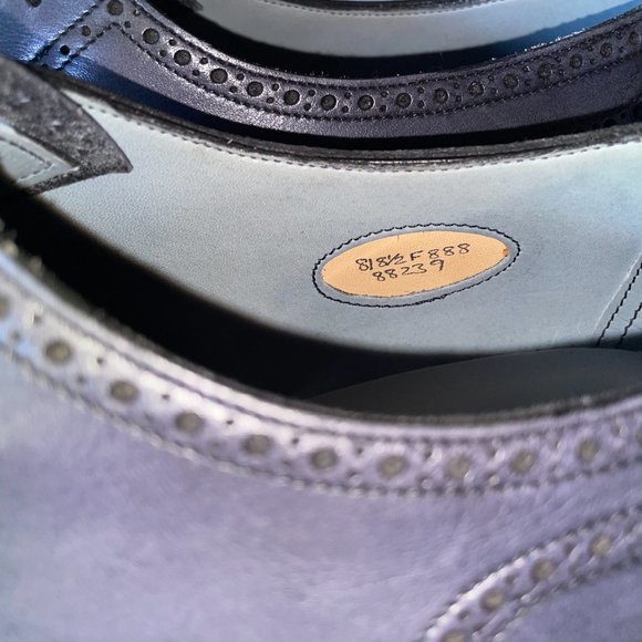 Edward Green Inverness - Midnight Blue Antique Calf Oxfords - 8/8.5 F 888 Last main image 6